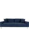 Wohnen 210x78x93 3er Wohnzimmercouch im Skandi Design - Sulcan