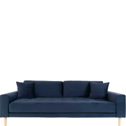 Wohnen 210x78x93 3er Wohnzimmercouch im Skandi Design - Sulcan