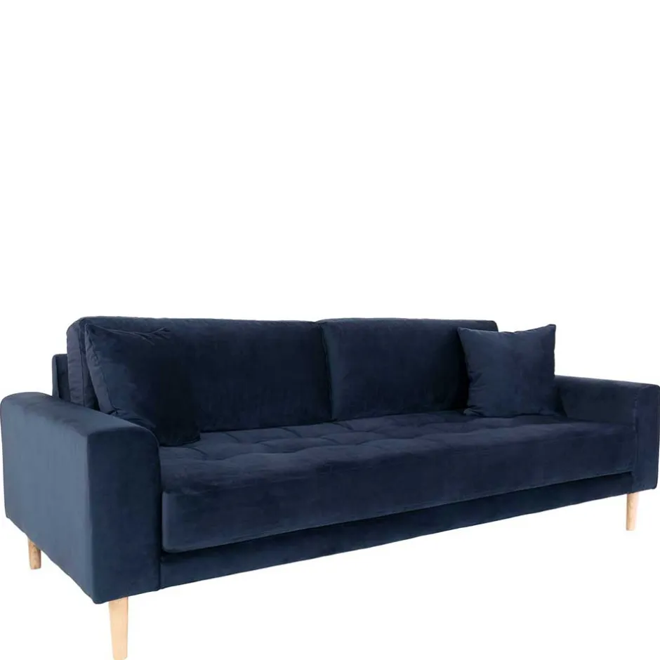 Wohnen 210x78x93 3er Wohnzimmercouch im Skandi Design - Sulcan