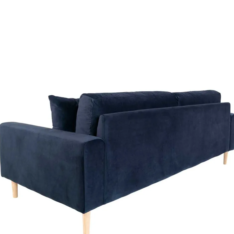 Wohnen 210x78x93 3er Wohnzimmercouch im Skandi Design - Sulcan