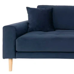 Wohnen 210x78x93 3er Wohnzimmercouch im Skandi Design - Sulcan