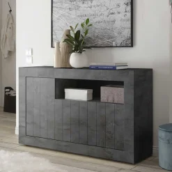 138x86x43 Esszimmer Kommode in Dunkelgrau - Putri^Wohnen Best