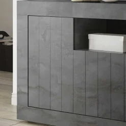 138x86x43 Esszimmer Kommode in Dunkelgrau - Putri^Wohnen Best