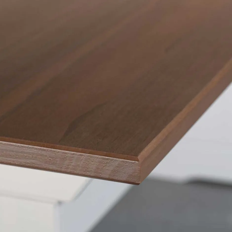 Wohnen 110x45x37 Esszimmerbank in Weiß & Braun - Vatina