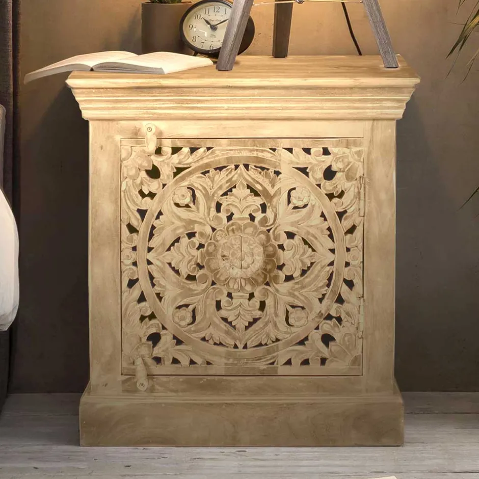 Wohnen 60x65x40 Etho Style Schrank Sandfarben - Runiasa