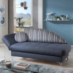 182x79x86 Federkern Schlafsofa in Blau - Curtici^Wohnen New