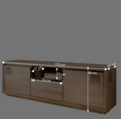 Wohnen 170x56x40 Fernsehboard aus Wildeiche Massivholz - Embleys