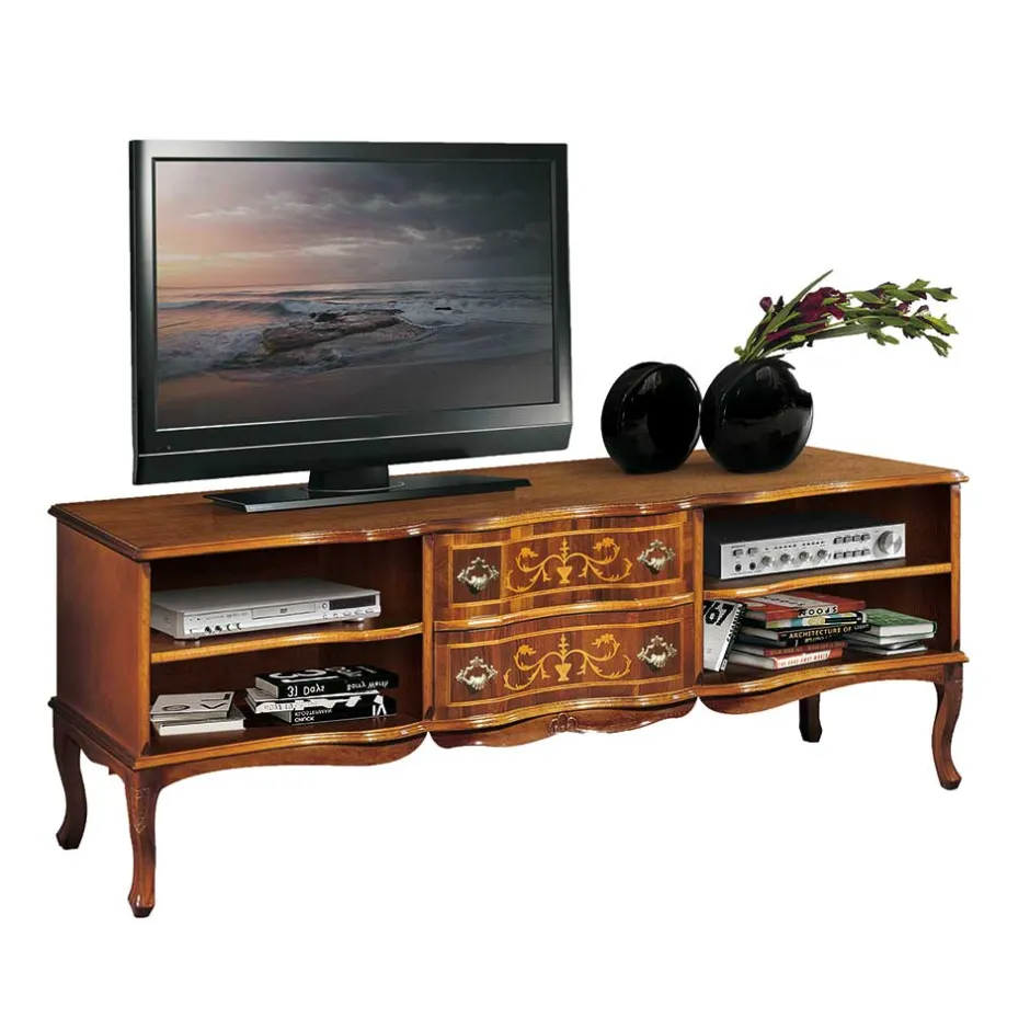 Wohnen 158x60x37 Fernsehunterschrank im Barockstil - Motiz