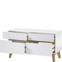 Wohnen 97x53x40 Flur Lowboard mit vier Schubladen - Perdon