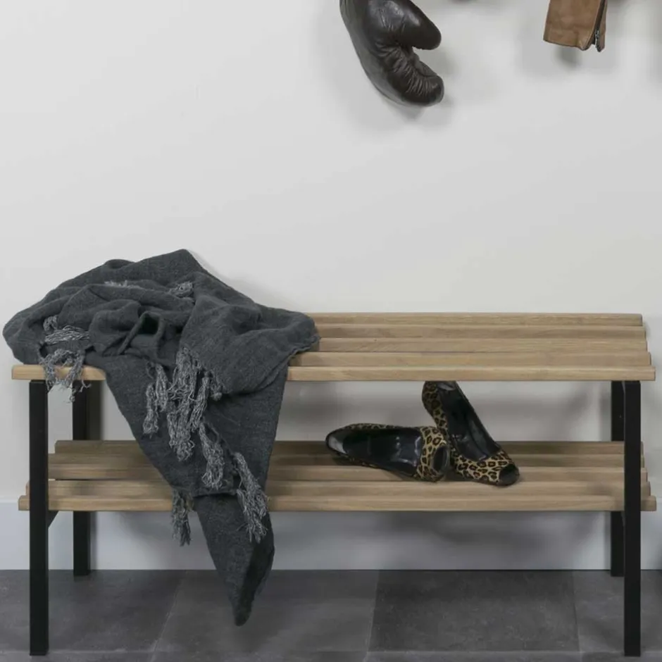 Wohnen 100x45x34 Flurbank mit Schuhablage - Fuladoma