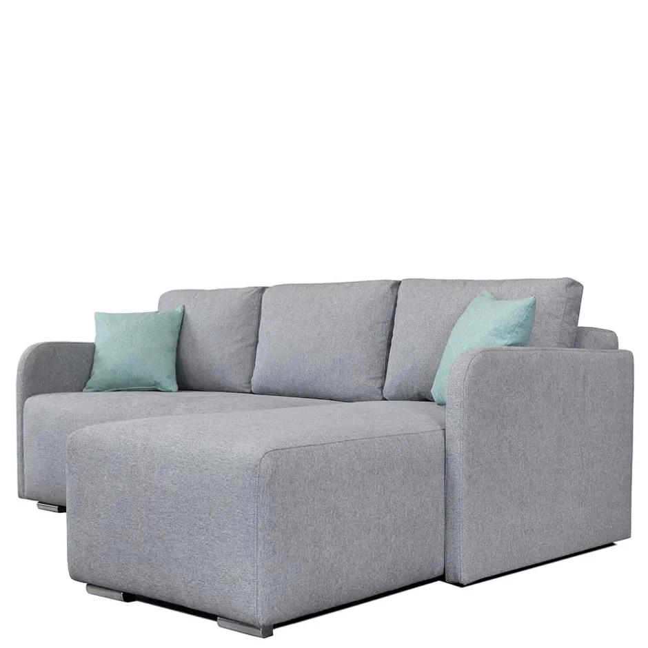 Wohnen 215x95x165 Funktionsecke in Grau - Grandessa