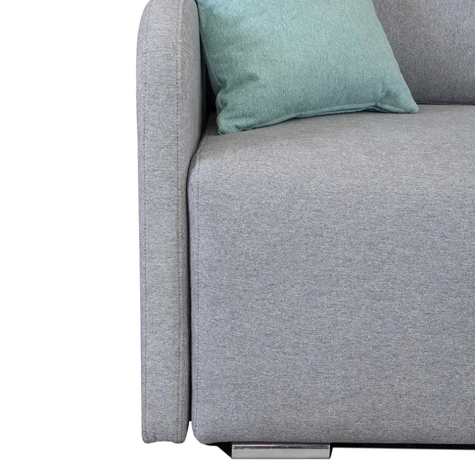 Wohnen 215x95x165 Funktionsecke in Grau - Grandessa