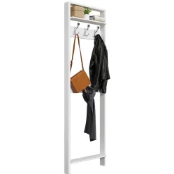 60x192x12 Garderobe aus Massivholz in Weiß - Oranias^Wohnen Best