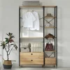 Wohnen 128x210x30 Garderobe im Industry und Loft Stil - Melks