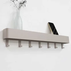 72x12x8 Garderobe in Taupe aus Stahl - Ruamantico^Wohnen Online