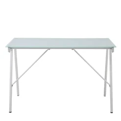 Wohnen 113x73x58 Glas Schreibtisch mit Vierfußgestell - Isacco