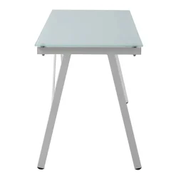 Wohnen 113x73x58 Glas Schreibtisch mit Vierfußgestell - Isacco
