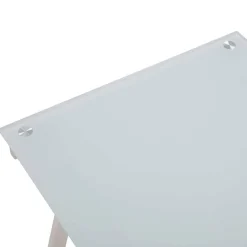 Wohnen 113x73x58 Glas Schreibtisch mit Vierfußgestell - Isacco