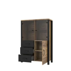 101x146x43 Glastüren Highboard in Fichte NB - Simeona^Wohnen