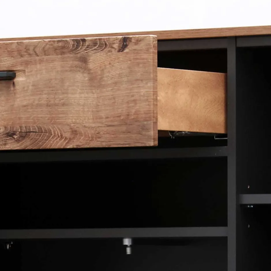 Wohnen 110x148x38 Highboard im Factory Style - Xindus