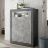 110x144x43 Highboard in Beton Grau Dekor - Beverli^Wohnen New