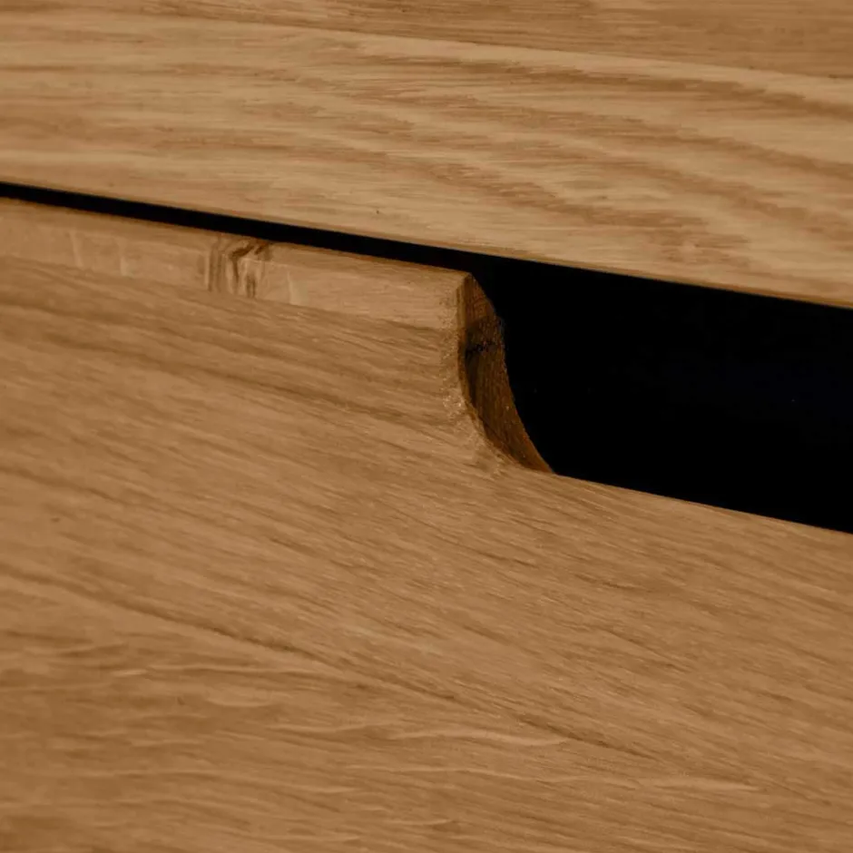 Wohnen 102x148x42 Highboard mit Glas Einsatz - 4-türig - Sennya