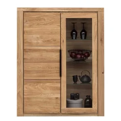 Wohnen 108x141x40 Highboard mit Glaseinsatz - Nelenia