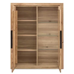 Wohnen 108x141x40 Highboard mit Glaseinsatz - Nelenia