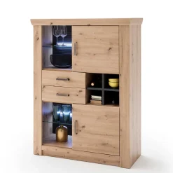 Wohnen 110x146x45 Highboard mit offenen Fächern - Wykina