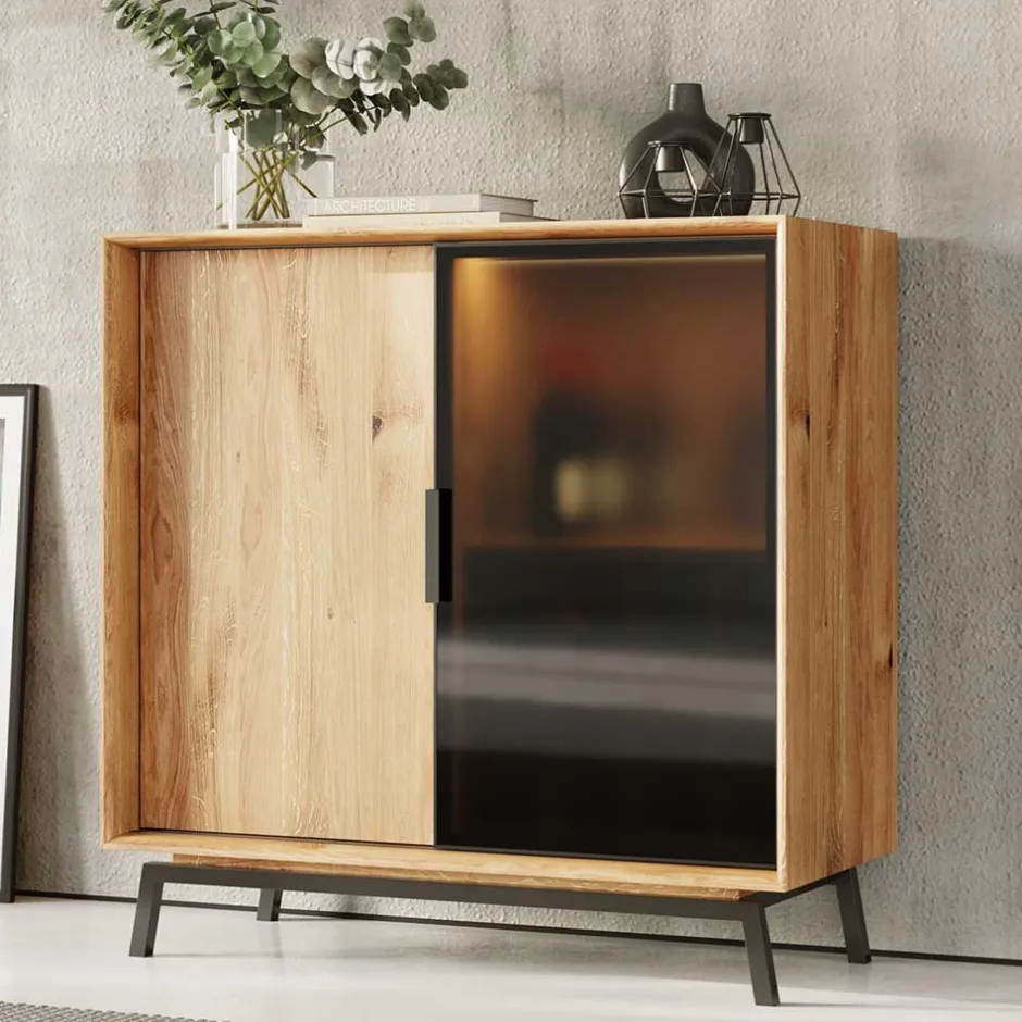 101x101x45 Highboard mit Schiebetüren - Fabiella^Wohnen Hot