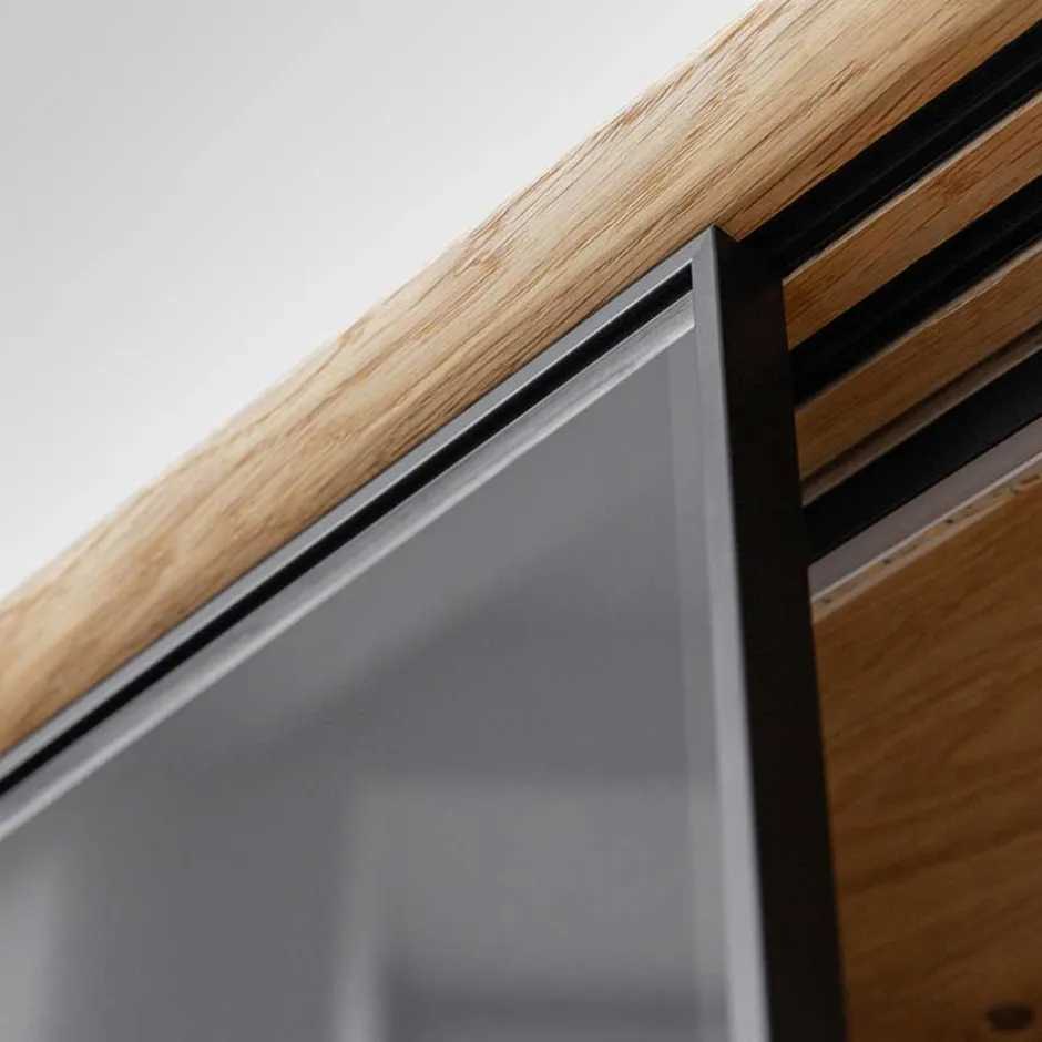 101x101x45 Highboard mit Schiebetüren - Fabiella^Wohnen Hot