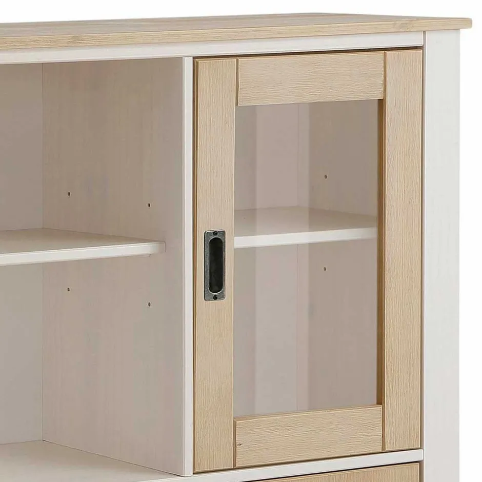 125x120x35 Highboard Scandi Style zweifarbig - Airina^Wohnen