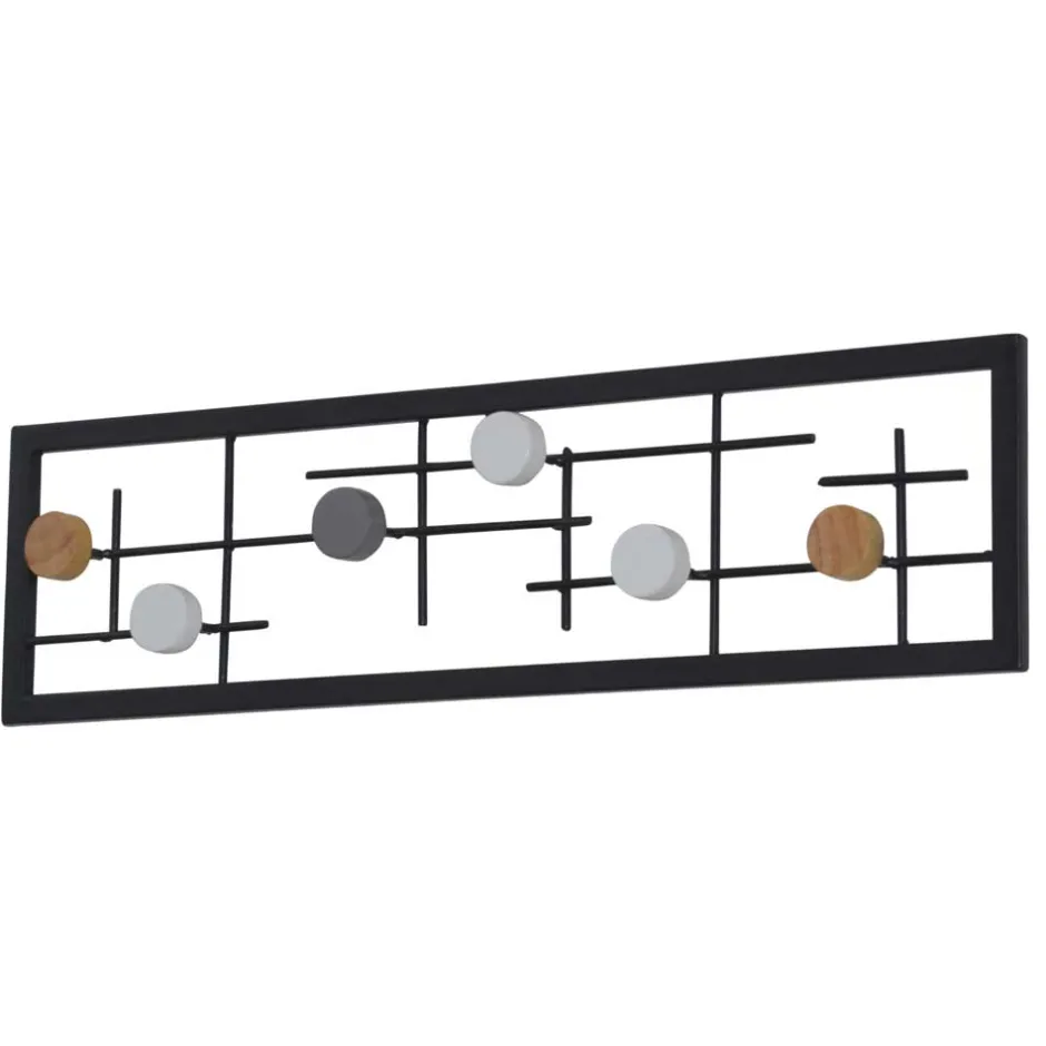 60x16x6 Hängende Garderobe mit 6 Kleiderhaken - Yucio^Wohnen Online