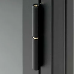 Wohnen 45x60x25 Hängende Vitrine aus Metall in Schwarz - Butoaie