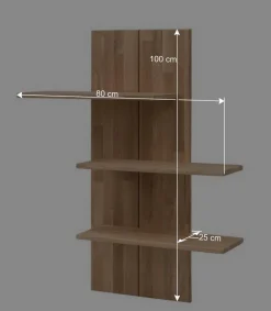 80x100x25 Hängeregal aus Wildeiche Bianco - Vardriva^Wohnen Sale