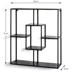 60x70x18 Hängeregal in modernem Design - Lilina^Wohnen Online