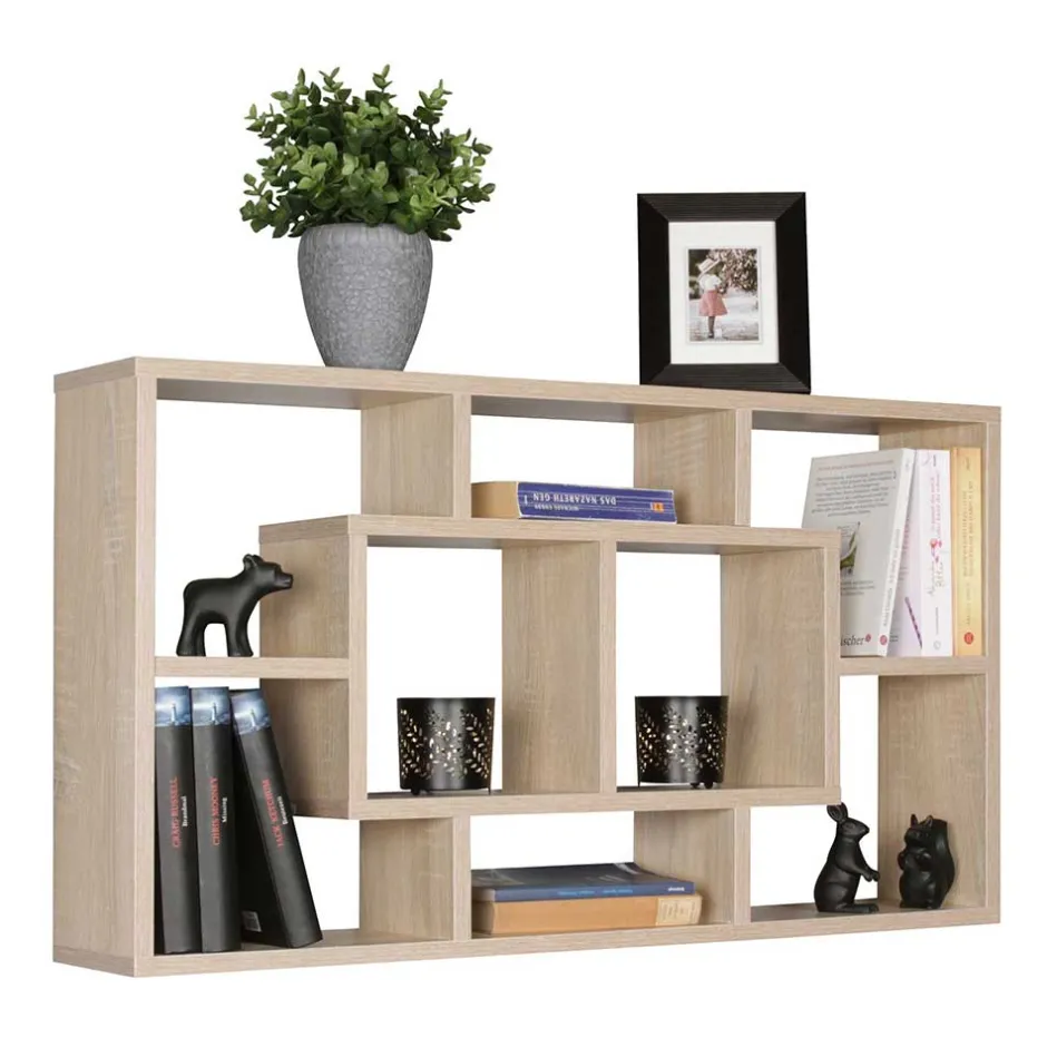 Wohnen 85x48x16 Hängeregal mit acht Fächern - Franklin