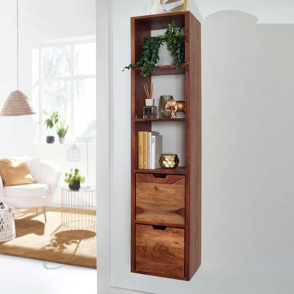 Wohnen 35x150x30 Hängeregal mit drei Fächern - Elmin