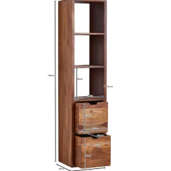 Wohnen 35x150x30 Hängeregal mit drei Fächern - Elmin