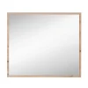 Wohnen 80x70x2 Hängespiegel mit Rahmen in Holzoptik - Kuetra