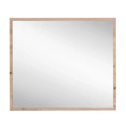 Wohnen 80x70x2 Hängespiegel mit Rahmen in Holzoptik - Kuetra