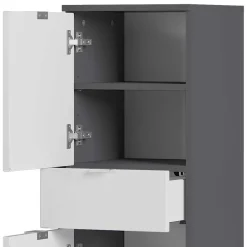 Wohnen 34x120x34 Hochglanz Badschrank in Weiß - Otrus