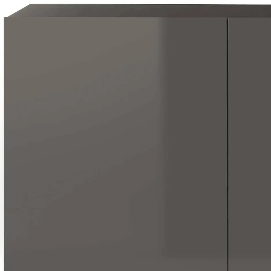 181x94x44 Hochglanz Sideboard in Dunkelgrau - Eracosta^Wohnen Outlet