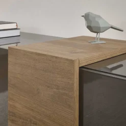 Wohnen 181x59x44 Hochglanz TV Unterschrank in Grau - Eracosta