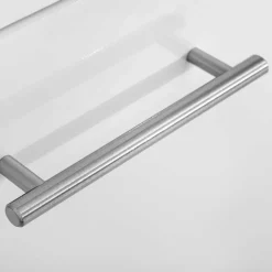 Wohnen 60x59x35 Hochglanz Unterbeckenschrank in Weiß - Vohdan