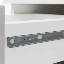 Wohnen 60x59x35 Hochglanz Unterbeckenschrank in Weiß - Vohdan