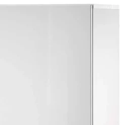 Wohnen 80x123x35 Hochglanz Vitrinenschrank in Weiß - Timmona