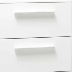 Wohnen 50x111x49 Hochkommode in Weiß aus Buche - Volcma