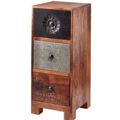 30x71x30 Hochkommode mit 3 Schubladen - Welina^Wohnen Discount