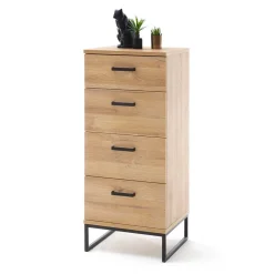 Wohnen 50x116x44 Hochkommode mit Bügelgestell - Truvisas